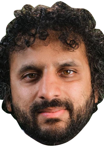 Nish Kumar Celebrity Party Face Mask | Fancy Dress Cardboard Mask