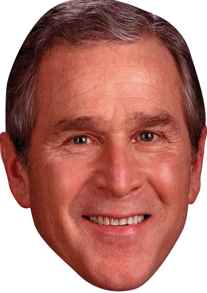 President Bush Party Face Mask | Fancy Dress Celebrity Party Face Mask | Fancy Dress