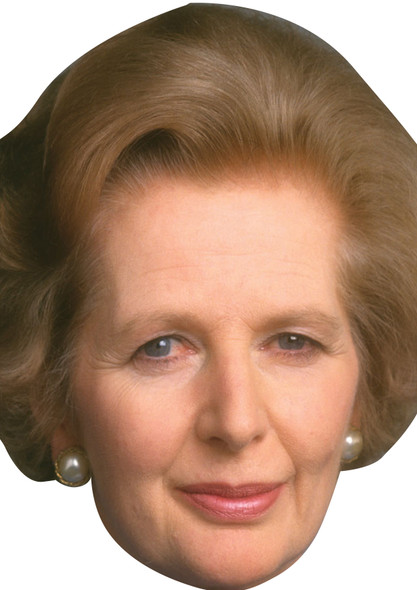 Margaret Thatcher Celebrity Party Face Mask | Fancy Dress