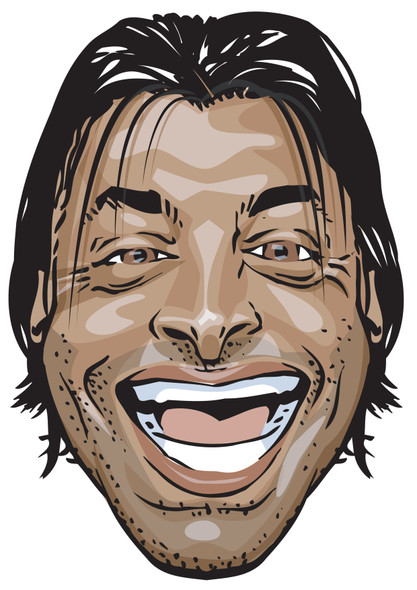 Akhtar Cartoon Cricket Celebrity Party Face Mask | Fancy Dress