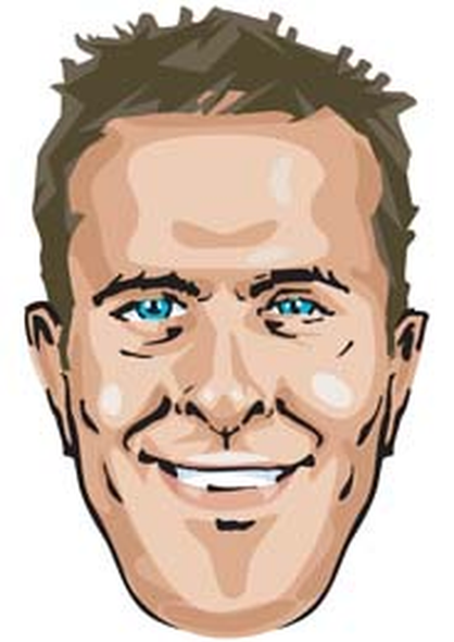 Michael Vaughan Cartoon Party Face Mask | Fancy Dress