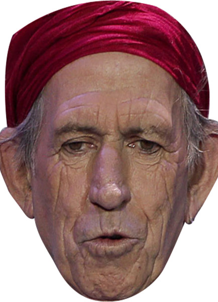 Keith Richards V2 Music Celebrity Party Face Mask | Fancy Dress