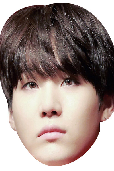 SUGA - BTS Korean Music Star K POP - Music Star Fancy Dress Cardboard Celebrity Face Mask