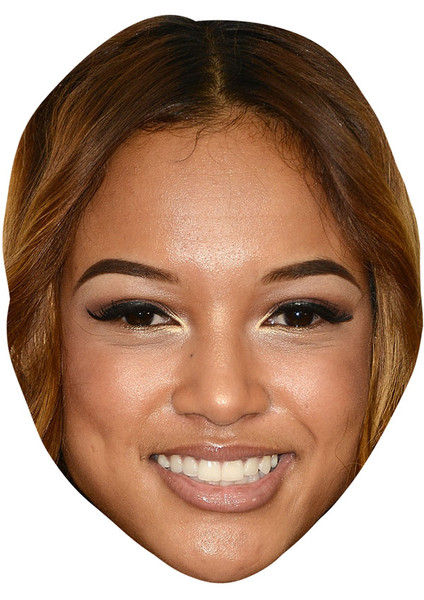 Karrueche Tran Jb - Model Fancy Dress Cardboard Celebrity Face Mask - Fancy Dress Party Mask 2026