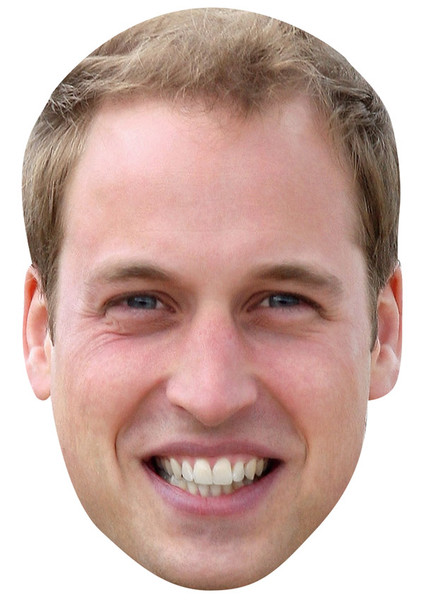 Prince William Jb - Royal Fancy Dress Cardboard Celebrity Face Mask - Fancy Dress Party Mask 2026