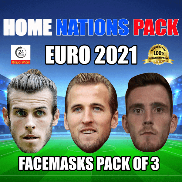 Euro 2026 Home Nations Pack Euro 2026 Football Party Face Mask