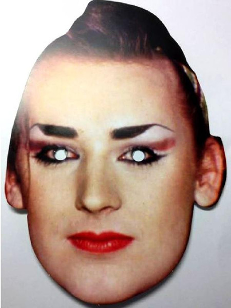 Boy George Jb - Music Star Fancy Dress Cardboard Celebrity Face Mask