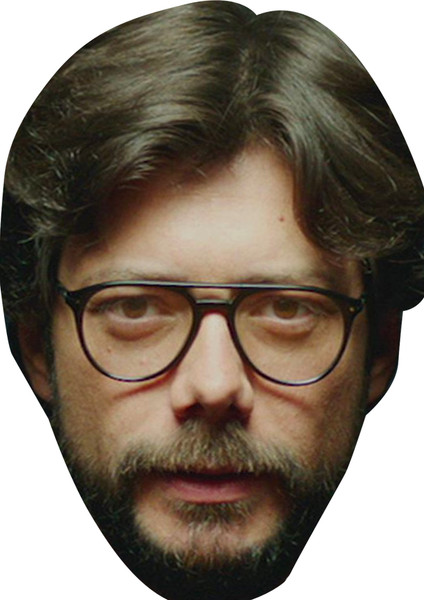 Professor Money Heist Celebrity Fancy Dress Cardboard Face Mask