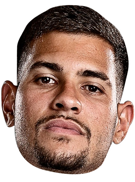 Bruno Guimareas Dark Hair Newcastle Football Party Face Mask