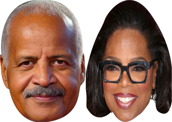 Oprah Winfrey And Stedman Graham - Celebrity Couples Fancy Dress Face Mask Pack