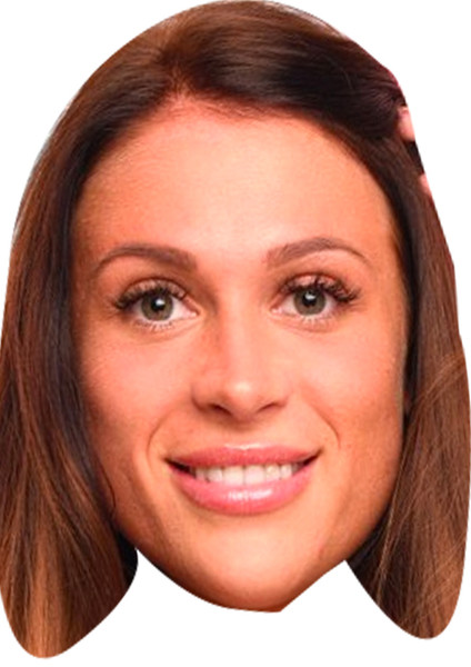 Ellie Jones Love Island Fancy Dress Cardboard Celebrity Face Mask