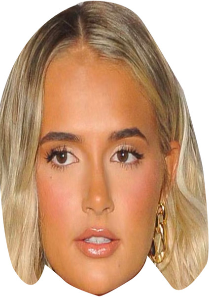 Molly-Mae Hague Love Island Fancy Dress Cardboard Celebrity Face Mask