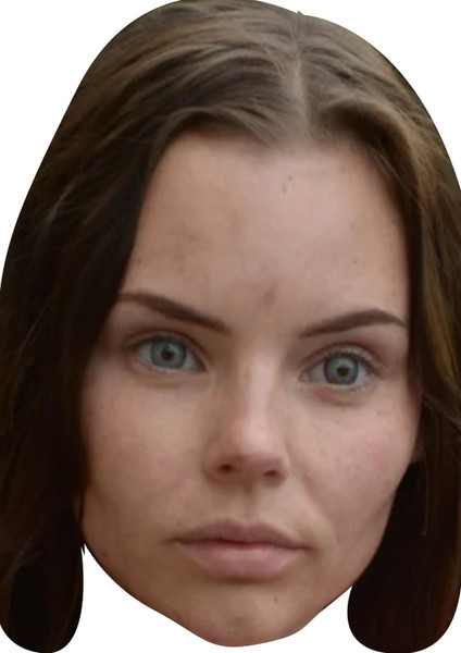 Eline Powell Celebrity Party Face Mask | Fancy Dress Cardboard Mask