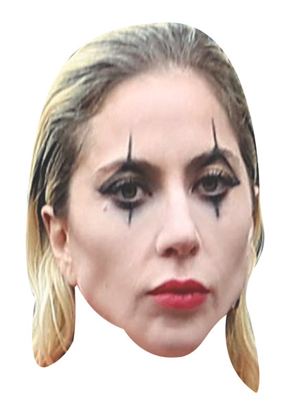 Lady Gaga Joker Celebrity Party Face Mask | Fancy Dress Cardboard Mask