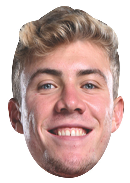 Rasmus Hojlund Football Celebrity Party Face Fancy Dress Cardboard Mask