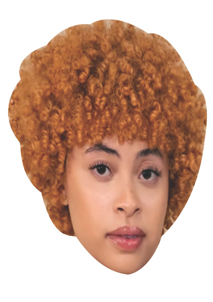 Ice Spice Celebrity party face fancy dress Cardboard mask
