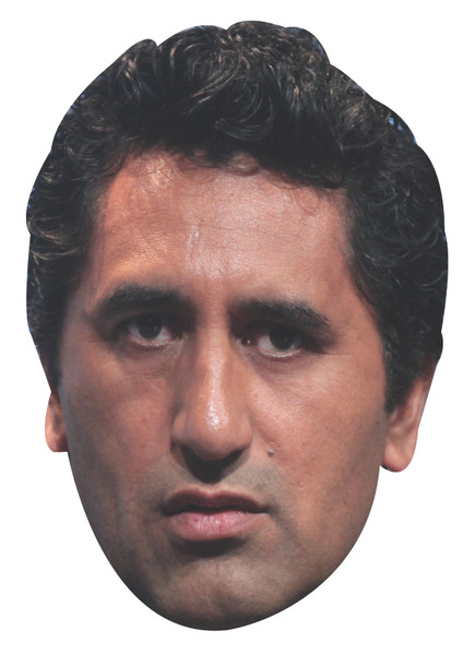 Cliff Curtis - Kaos Celebrity Party Face Mask | Fancy Dress Cardboard Mask