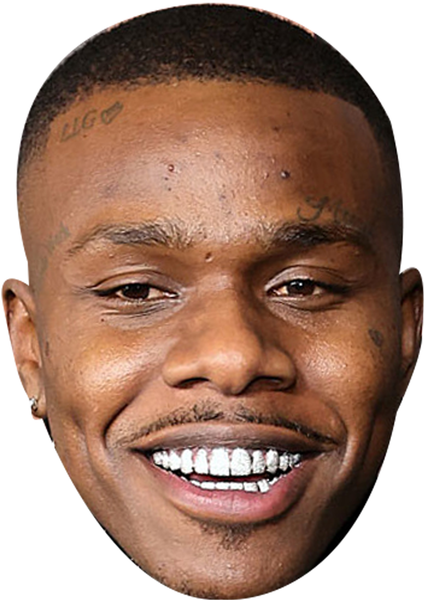 DaBaby Celebrity Party Face Mask | Fancy Dress Cardboard Mask