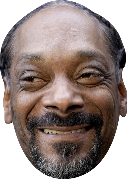 Snoop Dogg 2025 Celebrity Party Face Mask | Fancy Dress Cardboard Mask