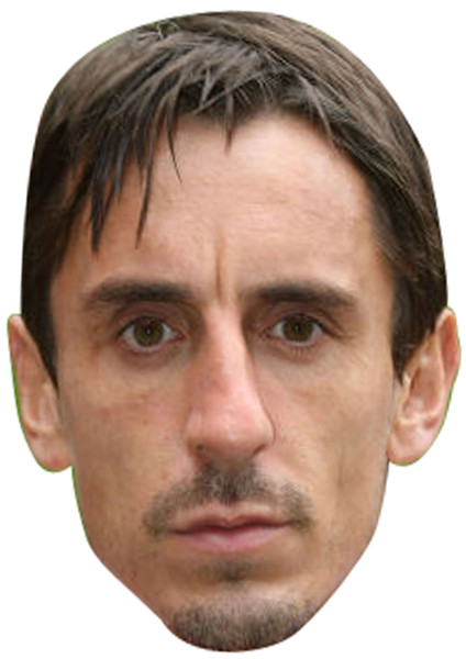 Gary Neville2 Celebrity Party Face Mask | Fancy Dress