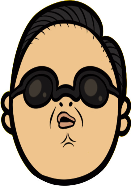 Psy Cartoon Gangnam Style Party Face Mask | Fancy Dress Celebrity Party Face Mask | Fancy Dress