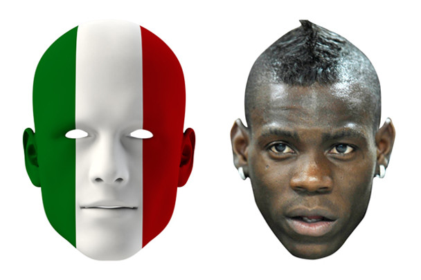 Italy World Cup Face Mask Pack Balotelli