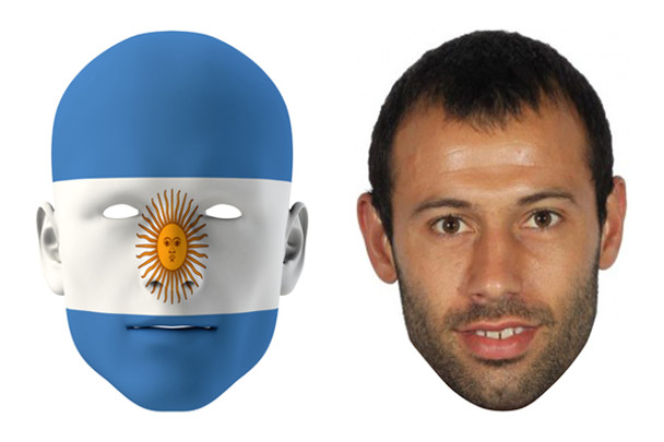 Argentina World Cup Face Mask Pack Mascherano