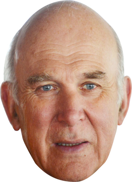 Vince cable politician celebrity party face fancy dress