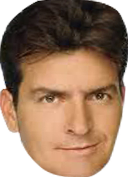 Charlie Sheen Tv Star Face Mask