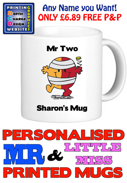 Mr Two Man Personalised Mug Cup