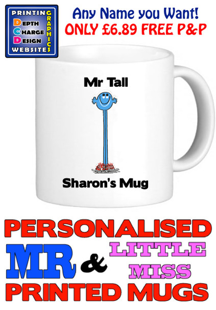 Mr Tall Man Personalised Mug Cup