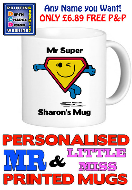 Mr Super Man Personalised Mug Cup