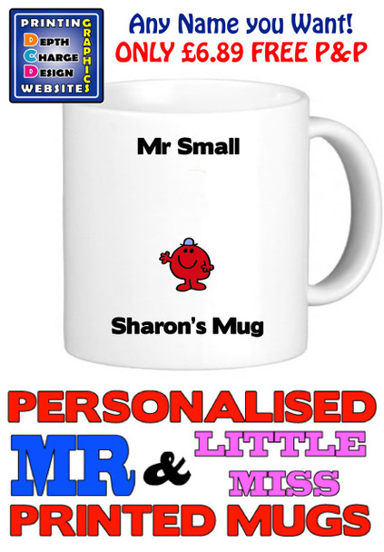 Mr Small Man Personalised Mug Cup