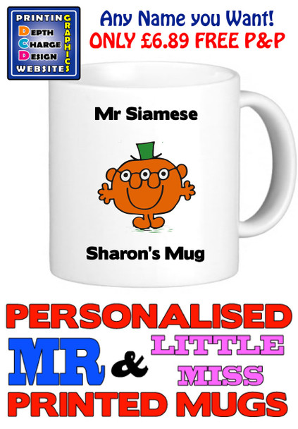 Mr Siamese Man Personalised Mug Cup