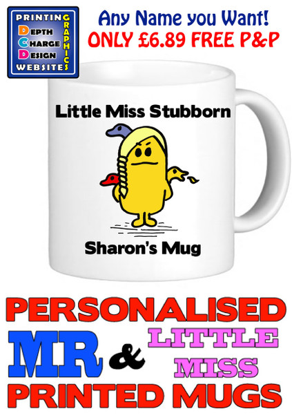 Little Miss Stubborn Personalised Mug Cup