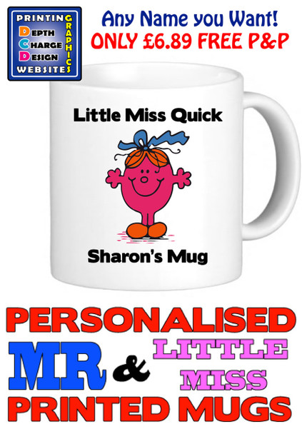 Little Miss Quick Personalised Mug Cup