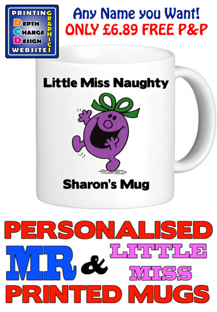 Little Miss Naughty Personalised Mug Cup