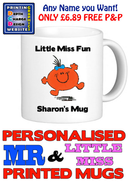 Little Miss Fun Personalised Mug Cup
