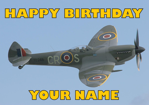 Spitfire Birthday Card