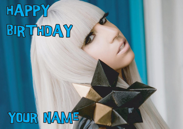 Lady Gaga Birthday Card