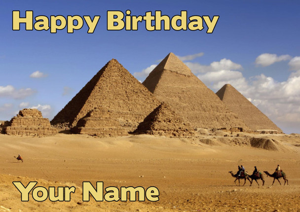 Pyramids Birthday Card