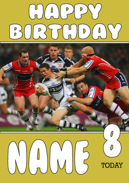 Personalised Hull Fc Birthday Card 3