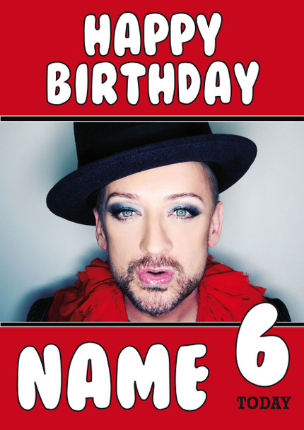 Boy George Birthday Card