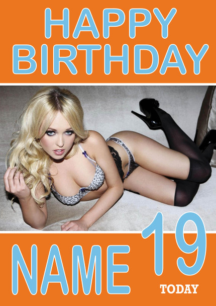 Personalised Jorgie Porter Birthday Card