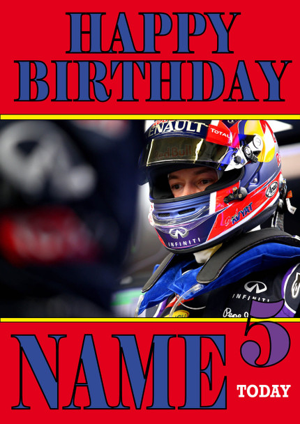 Personalised Daniil Kvyat Birthday Card 5