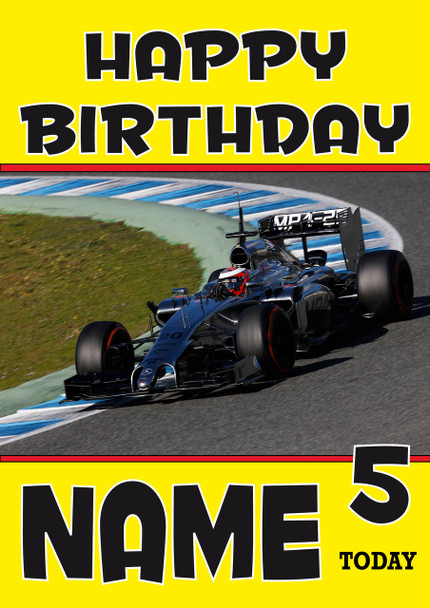 Personalised KE Designvin Magnussen Birthday Card 2