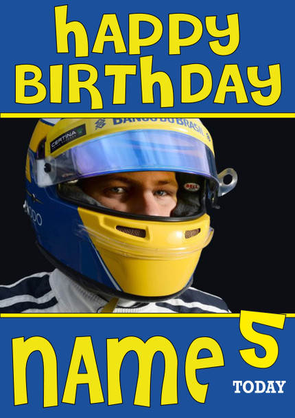 Personalised Marcus Ericsson Birthday Card 2