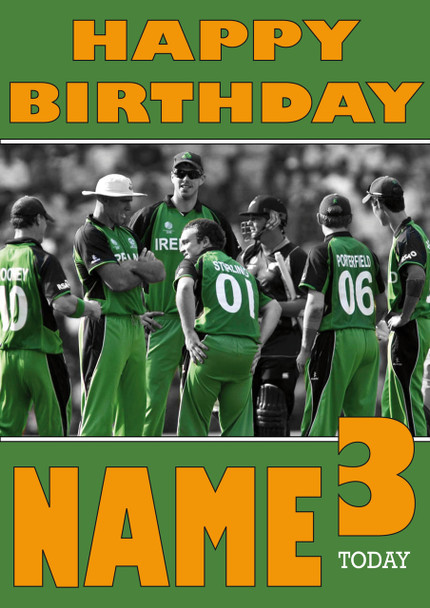 Ireland Cricket Team Personalised Card