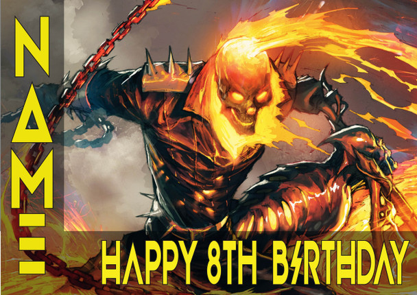 Ghost Rider Personalised Card