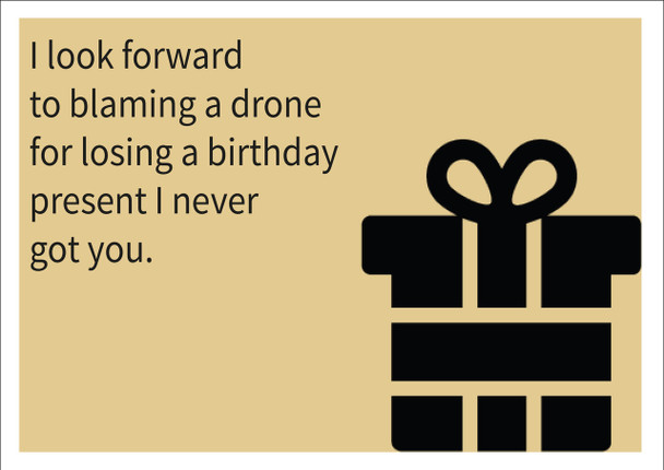 Gift I Never Bought Personalised Birthday Card